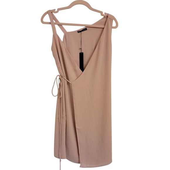 NWT Revolve Krisa Pink Wrap Dress XS - Picture 1 of 5